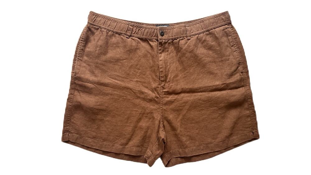 Todd Snyder 5” Linen Beachcomber Shorts Size XXL Cigar NWT